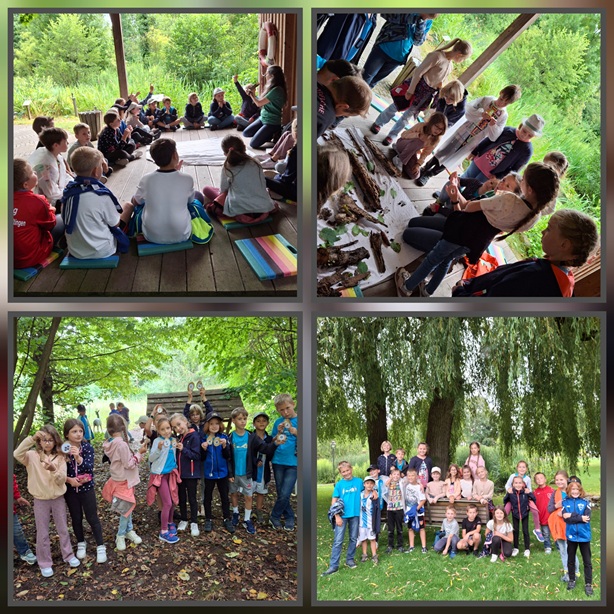 Auf Spurensuche im Naturlehrgarten in Rain