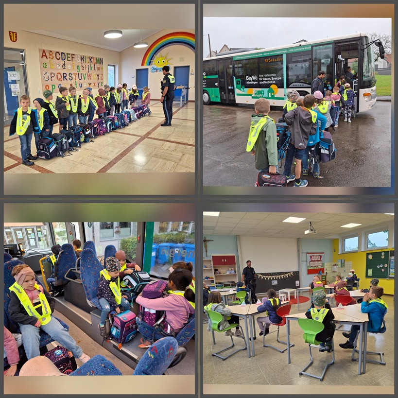 Sicher unterwegs mit dem Schulbus - Training für unsere Erstklässler