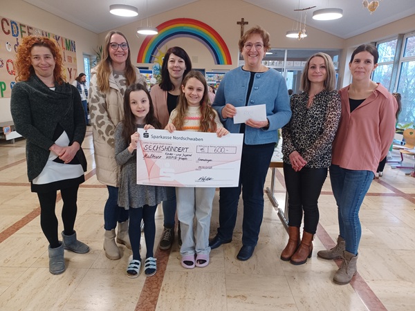 Spendenübergabe an die Malteser Kinder- und Jugendhospizgruppe