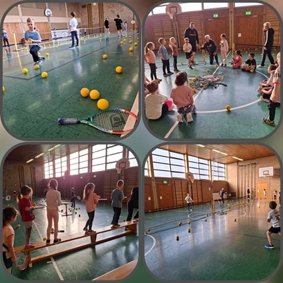 Tennis-Aktionstag begeistert Fremdinger Grundschüler
